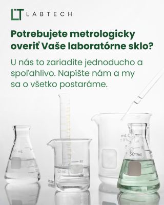 Metrologické overenie vášho laboratórneho skla bez starostí? Napíšte nám na info@labtech.sk a my všetko ostatné zariadime....